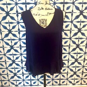 Diane vonFurstenberg Navy Blouse